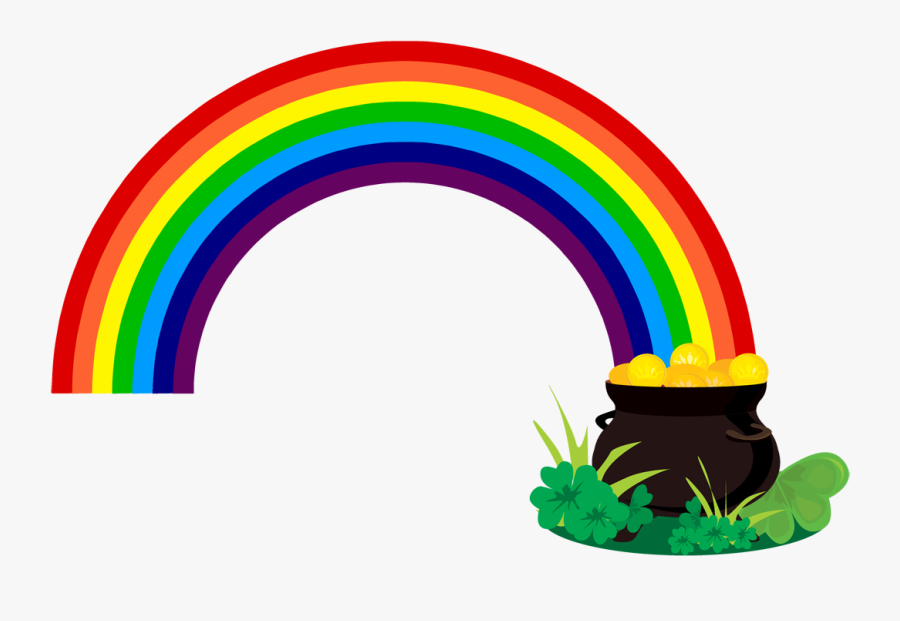 Rainbow Clipart 3 - Rainbow Pot Of Gold Clipart, Transparent Clipart