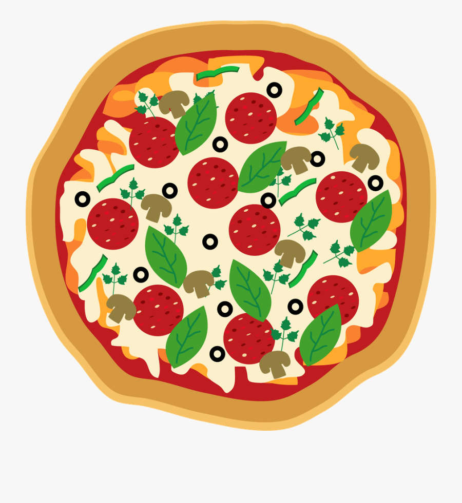 Italian Clipart Simple Pizza - Italy Pizza Clip Art, Transparent Clipart