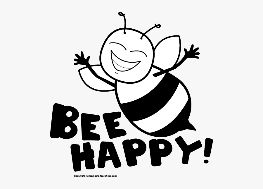 Clip Art Bee Happy, Transparent Clipart