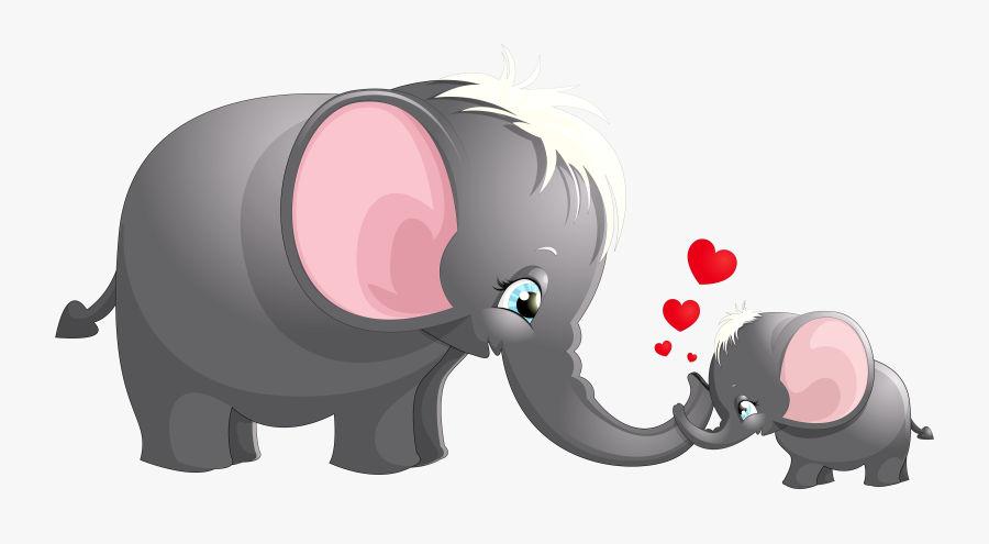 Clip Art Pin By Brittney Shalna - Clipart Elephants Mom And Baby, Transparent Clipart