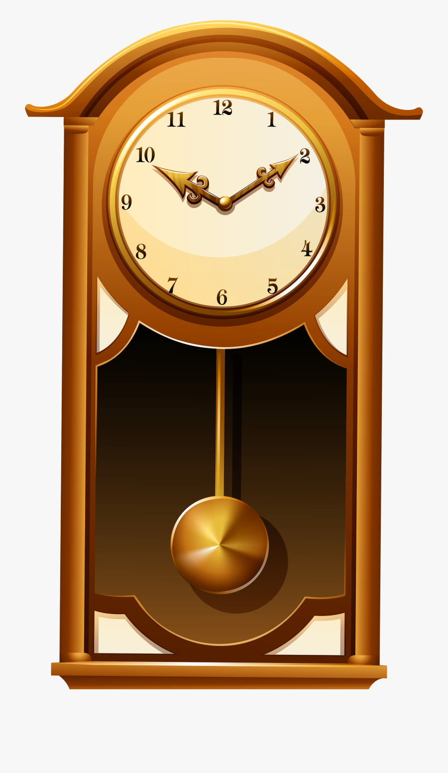 Antique Wall Clock Png Clip Art - Now And Old Technology, Transparent Clipart