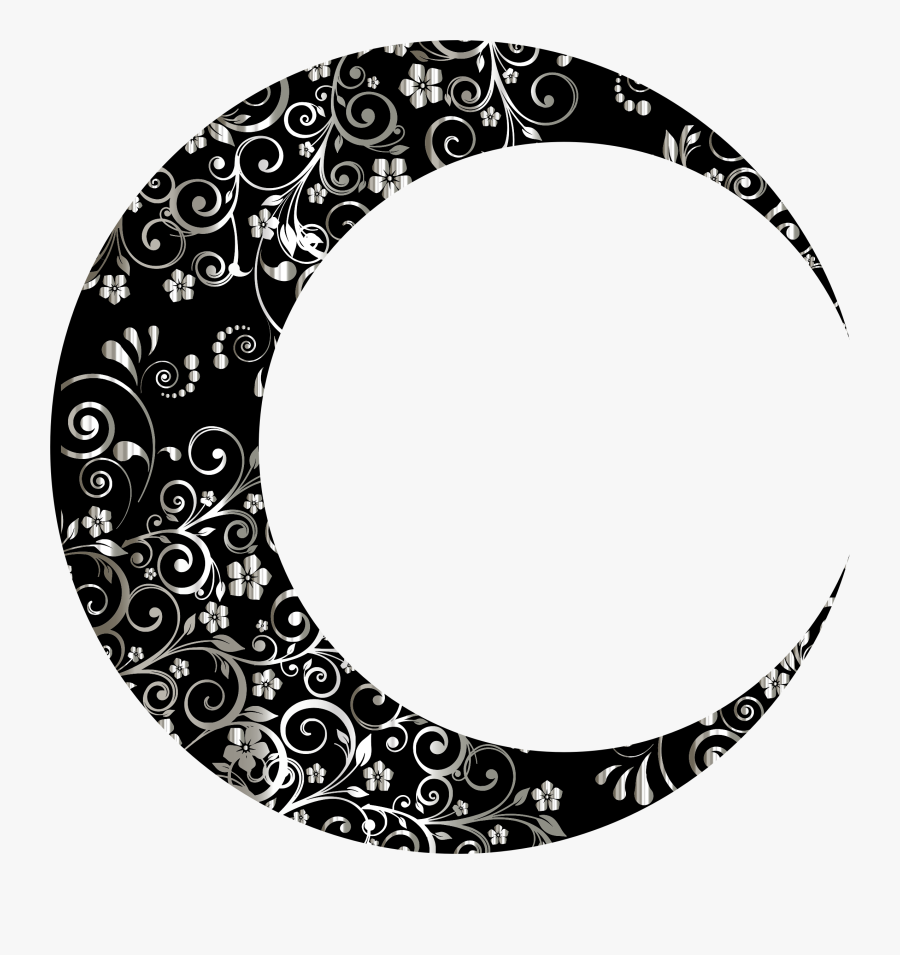 Clip Art Crescent Moon, Transparent Clipart