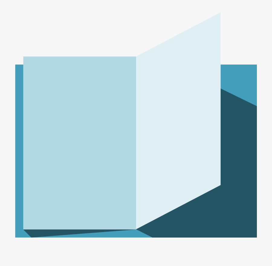 Open Book Clipart - Electric Blue, Transparent Clipart