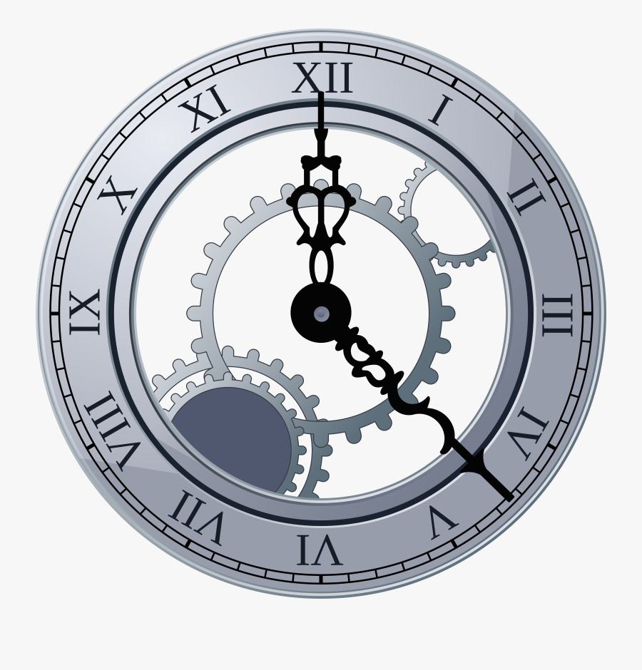 Free Clock Vector - Fancy Clock Transparent Background, Transparent Clipart