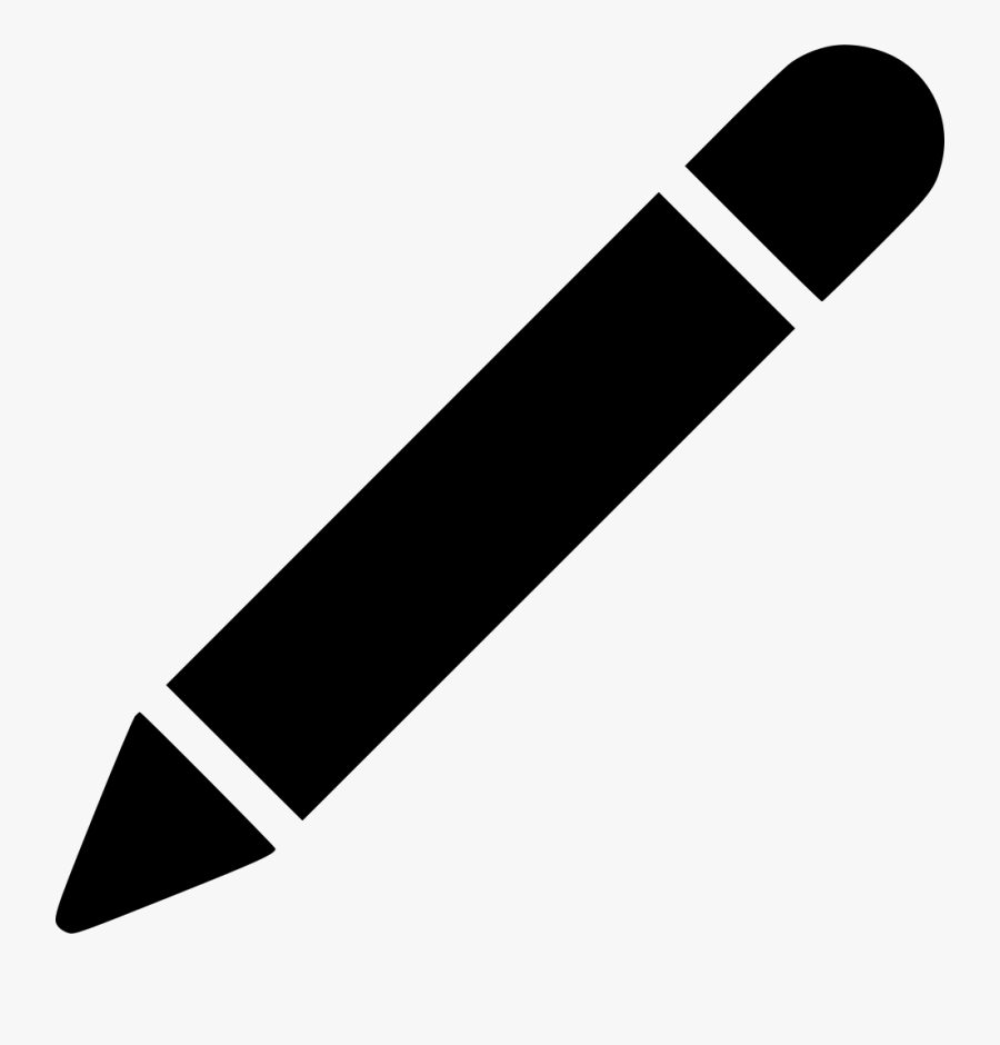 Pencil Clipart Icon - Silhouette Pencil Clipart, Transparent Clipart