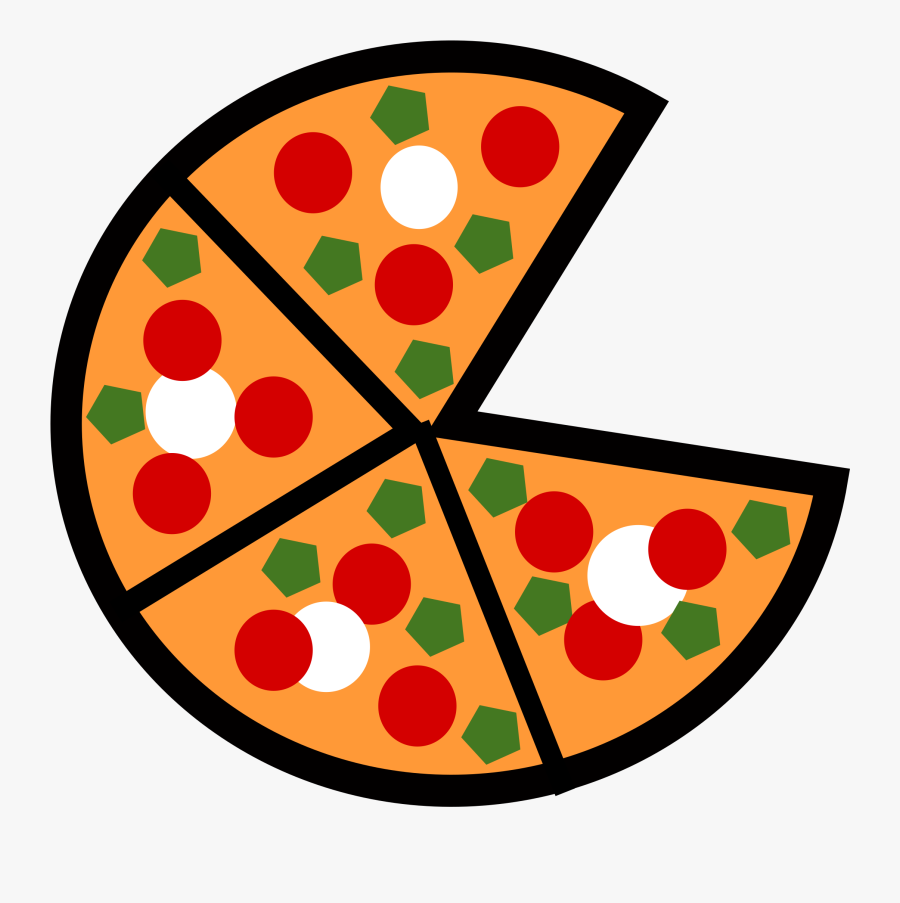 Pizza Clipart, Suggestions For Pizza Clipart, Download - 1 5 Fraction Pizza, Transparent Clipart