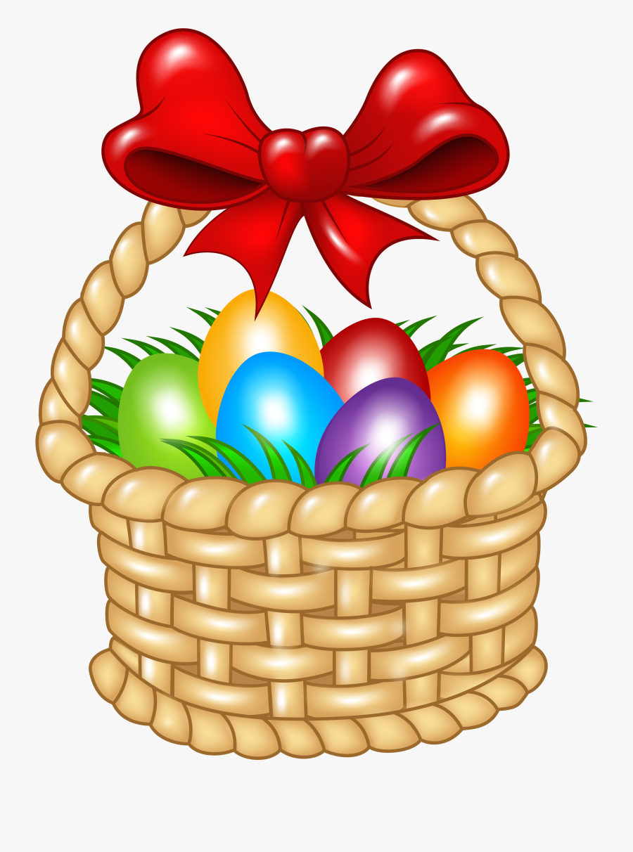 Clip Art Easter Basket, Transparent Clipart