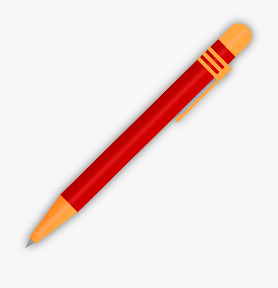 Apple And Pencil Clipart - Pencil Red And Black, Transparent Clipart