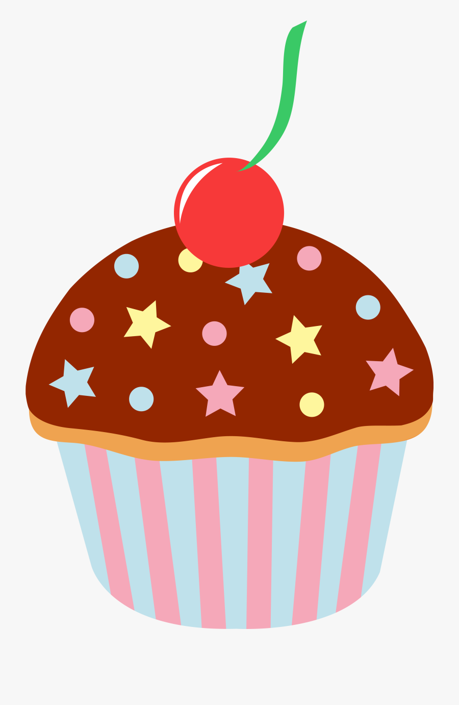 Cupcake Clipart - Cartoon Cakes And Sweets, Transparent Clipart