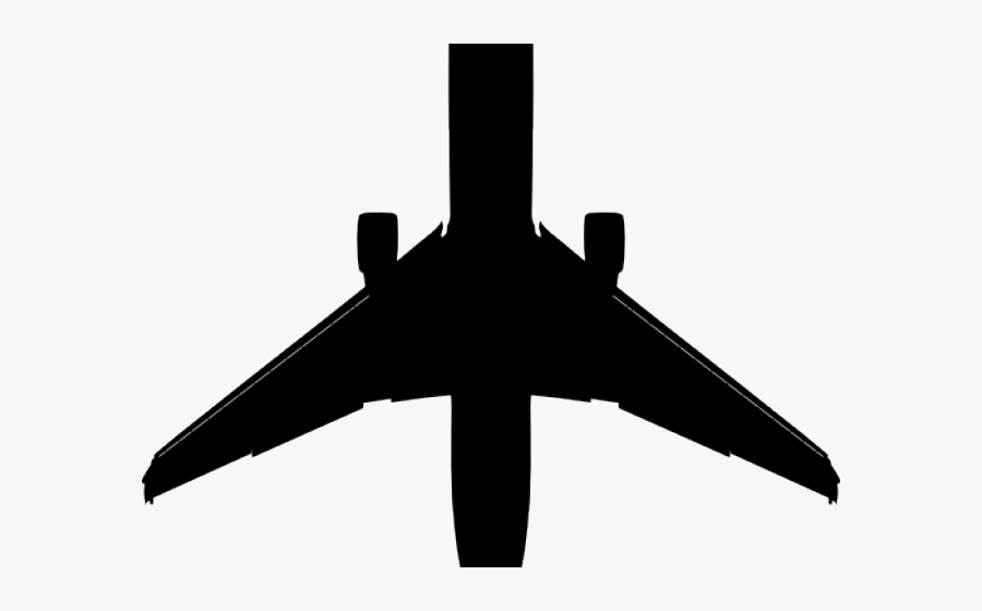 Plane Silhouette, Transparent Clipart