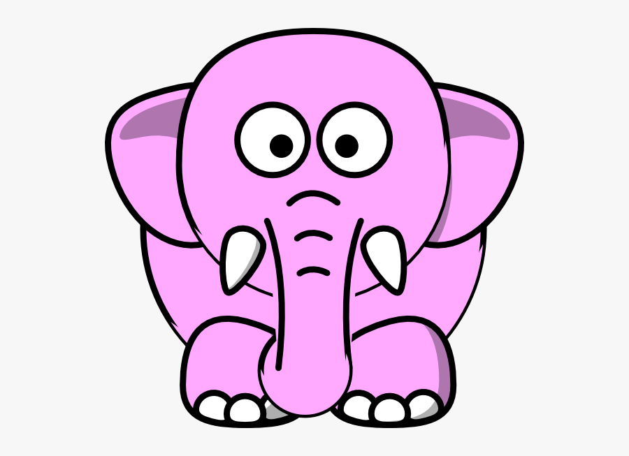 Elephant Clipart Clker - Cartoon Elephant Clipart, Transparent Clipart