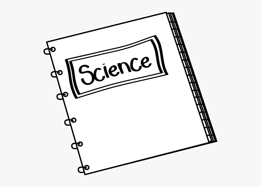 Black And White Science Notebook - Science Black And White, Transparent Clipart