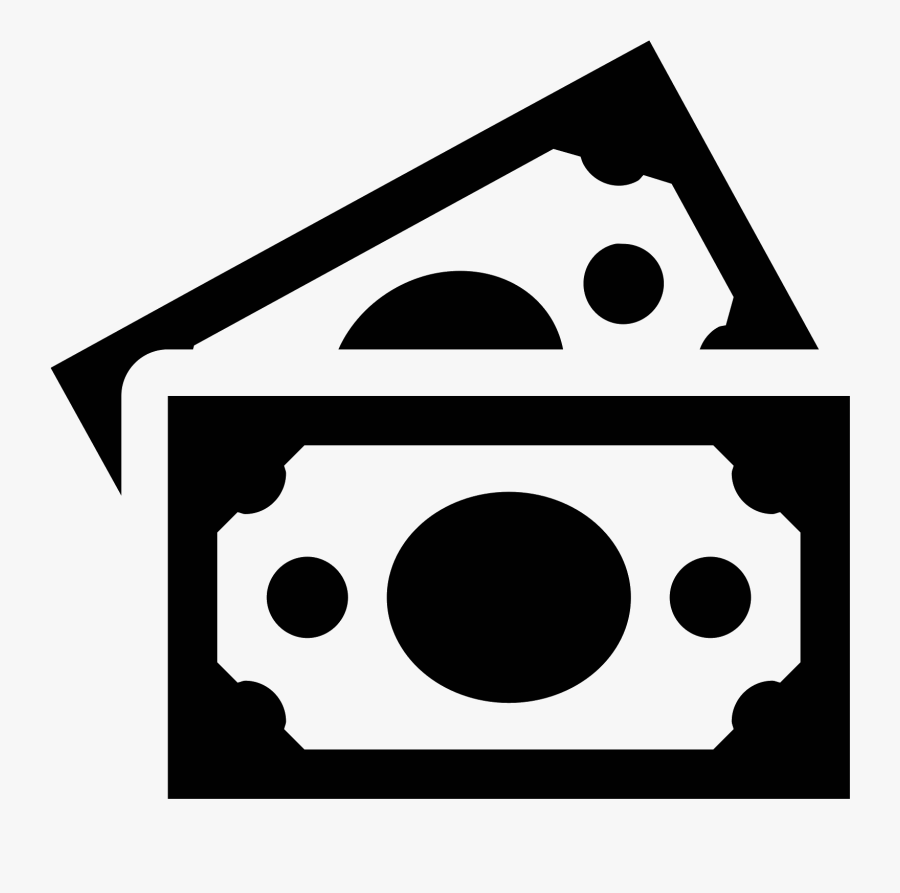 Icona Paper Money - Money Icon Black And White , Free Transparent Clipart - ClipartKey