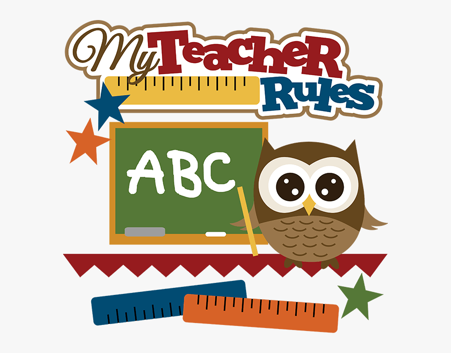 Cute Owl Teacher Clipart - Teachers File Clip Art, Transparent Clipart