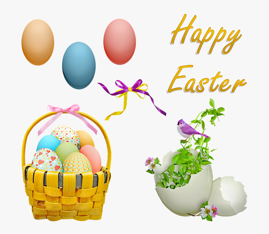 Easter Clip Art, Easter, Easter Eggs, Basket - Happy Teachers Day Flowers, Transparent Clipart