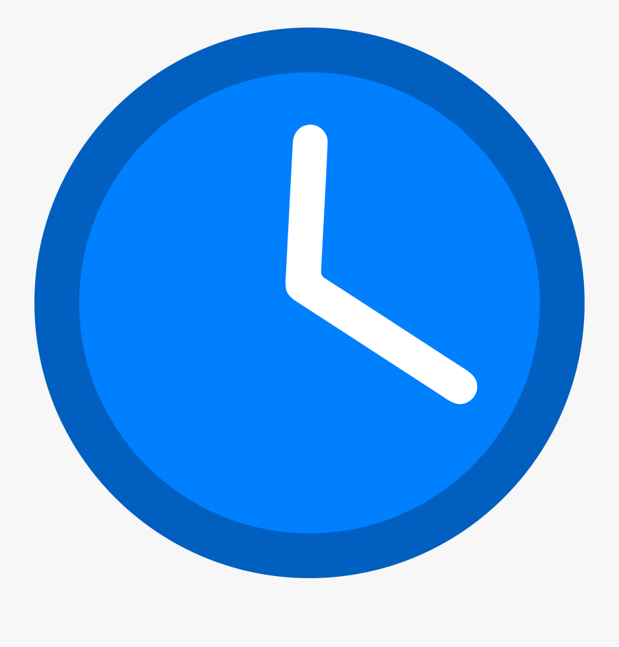Clock Md Dodger Blue Clipart Png - Blue Clock Clipart, Transparent Clipart