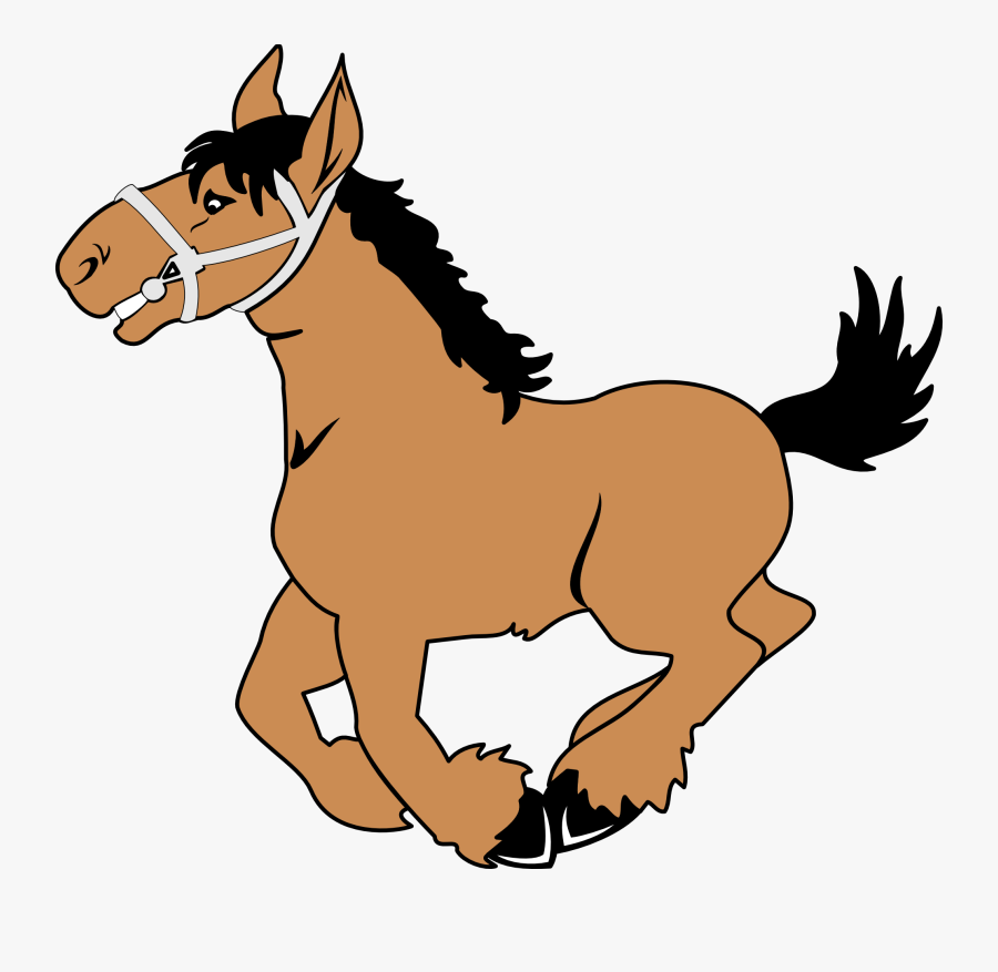 Horse Clipart - Cartoon Horse Transparent Background, Transparent Clipart