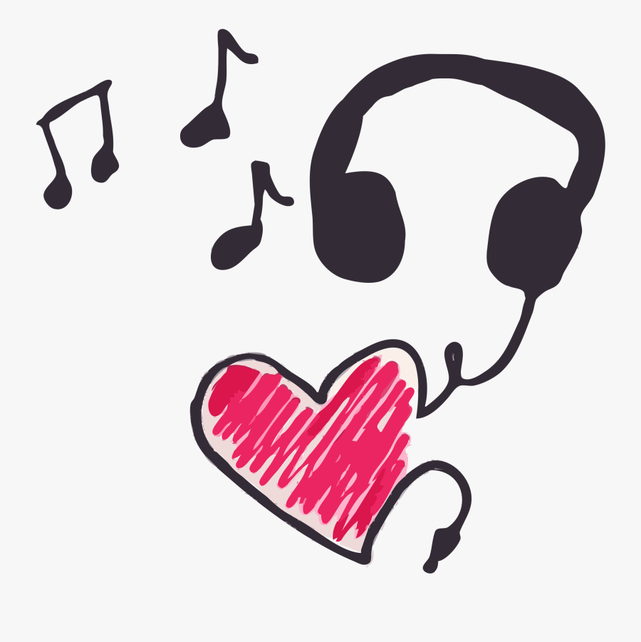 Transparent Music Notes Clipart - Love And Music Clipart, Transparent Clipart