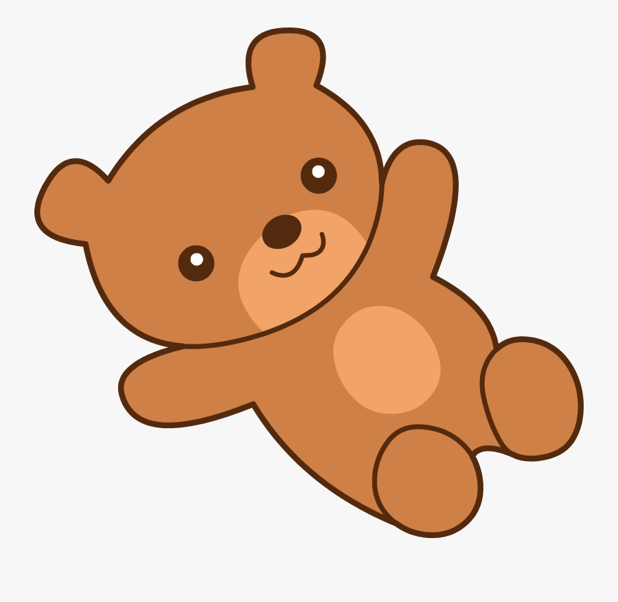 Cute Brown Teddy Bear Clipart - Cute Cartoon Teddy Bear, Transparent Clipart