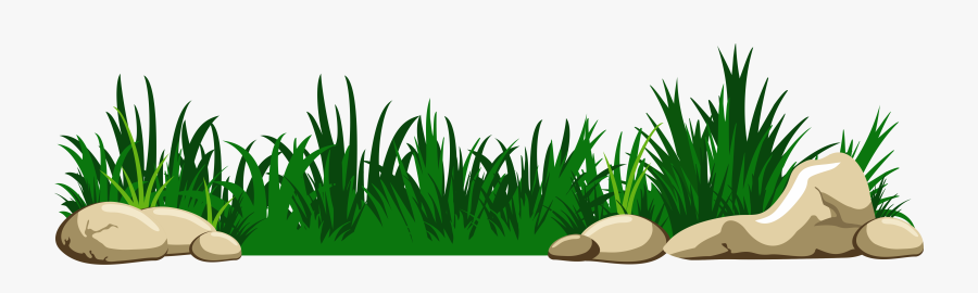 Grass With Rocks Transparent Png Clipart - Cartoon Grass Transparent Background, Transparent Clipart