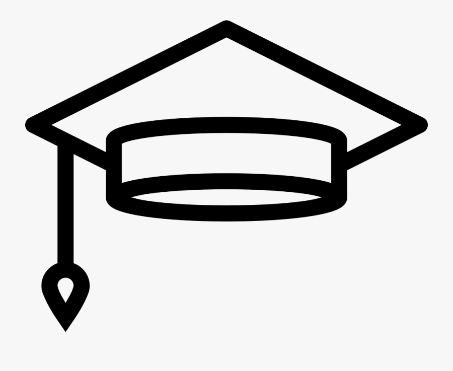 Graduation Cap Clipart Png - White Graduation Cap Icon Png, Transparent Clipart