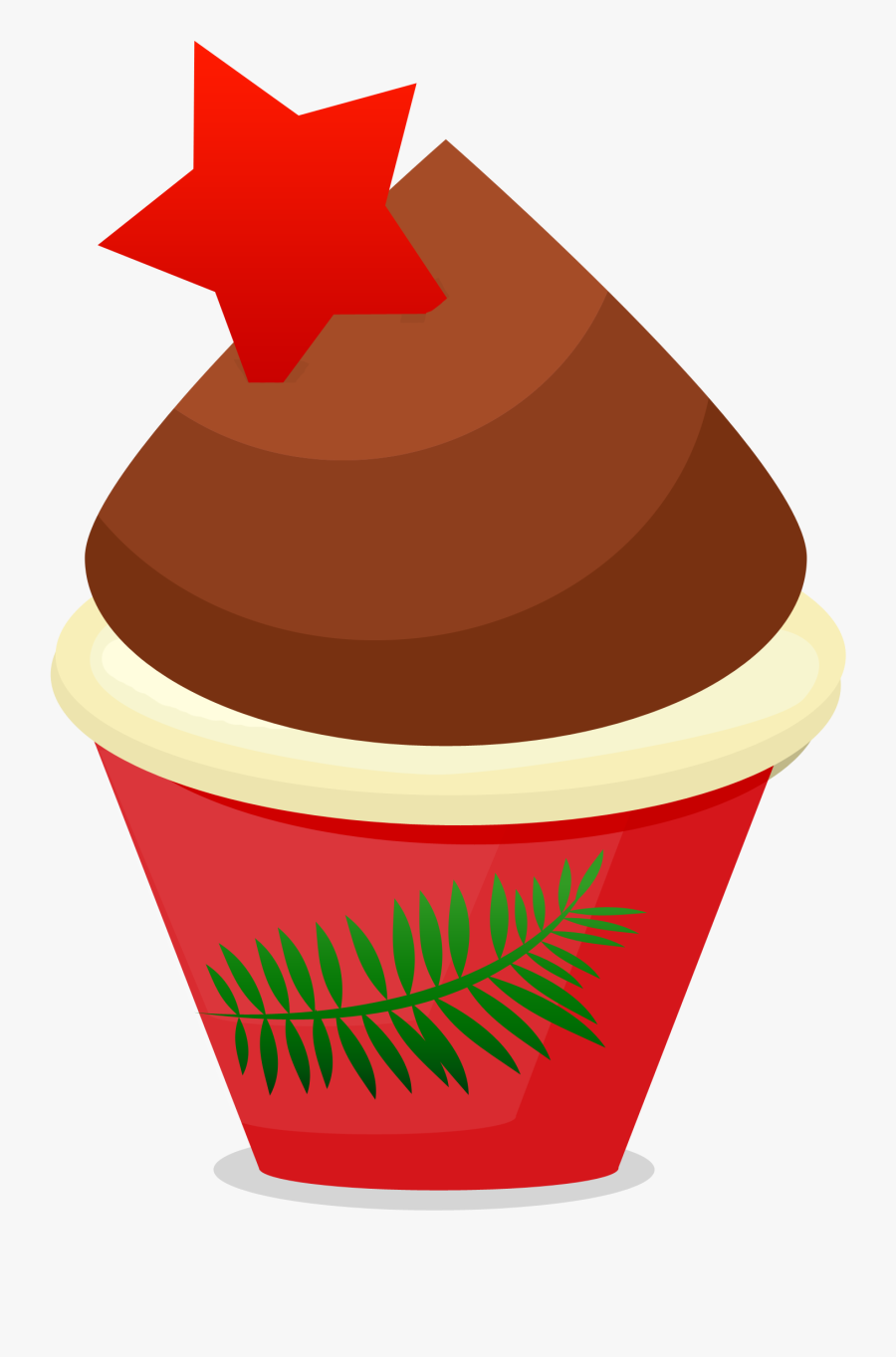 Free Christmas Cupcake Png, Transparent Clipart