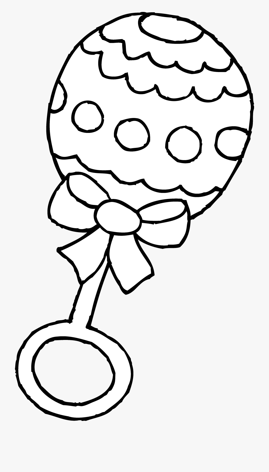 Rattle Clip Art Artistic - Dibujos Para Baby Shower Para Colorear, Transparent Clipart