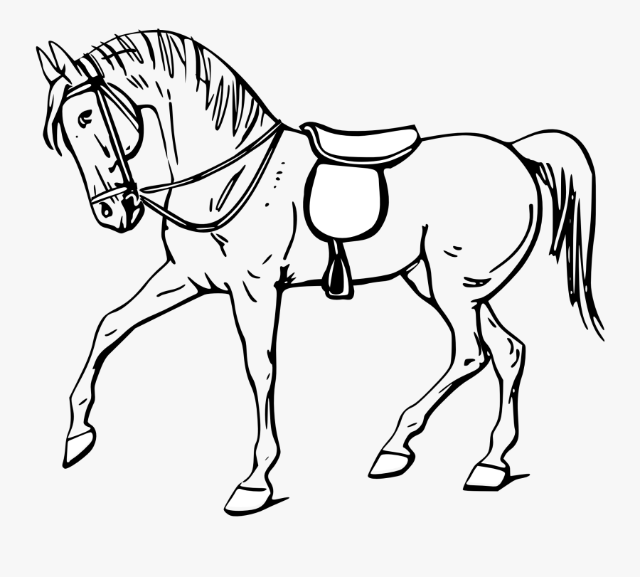 Horse Clipart, Horse Animals Clip Art, - Colouring Picture Of Horse, Transparent Clipart