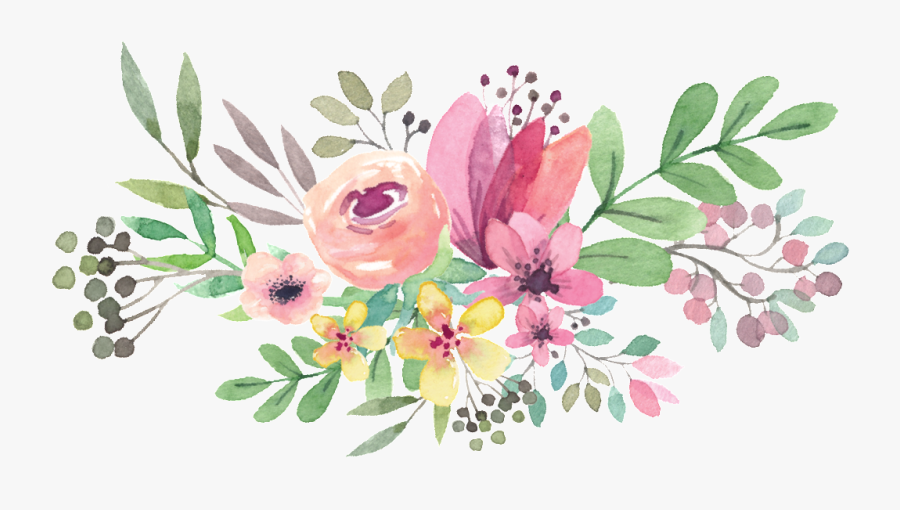 Graphic Transparent Download Flower Circle Png Peoplepng - Watercolor Flower Vector Png, Transparent Clipart