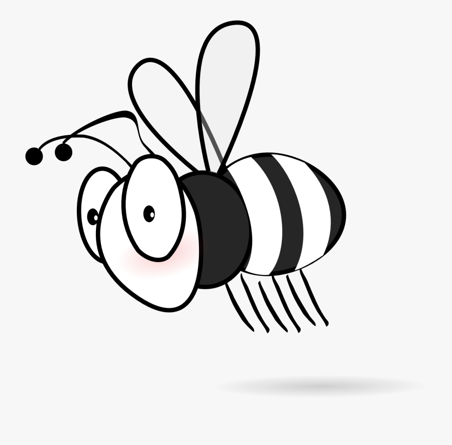 Bee Black And White Bee Clipart Black And White Hostted - Clip Art Black And White Bee, Transparent Clipart