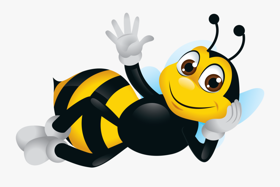 Bee Theme, Decoupage, Bee Clipart, Cartoon Bee - Clip Art Cartoon Bee, Transparent Clipart