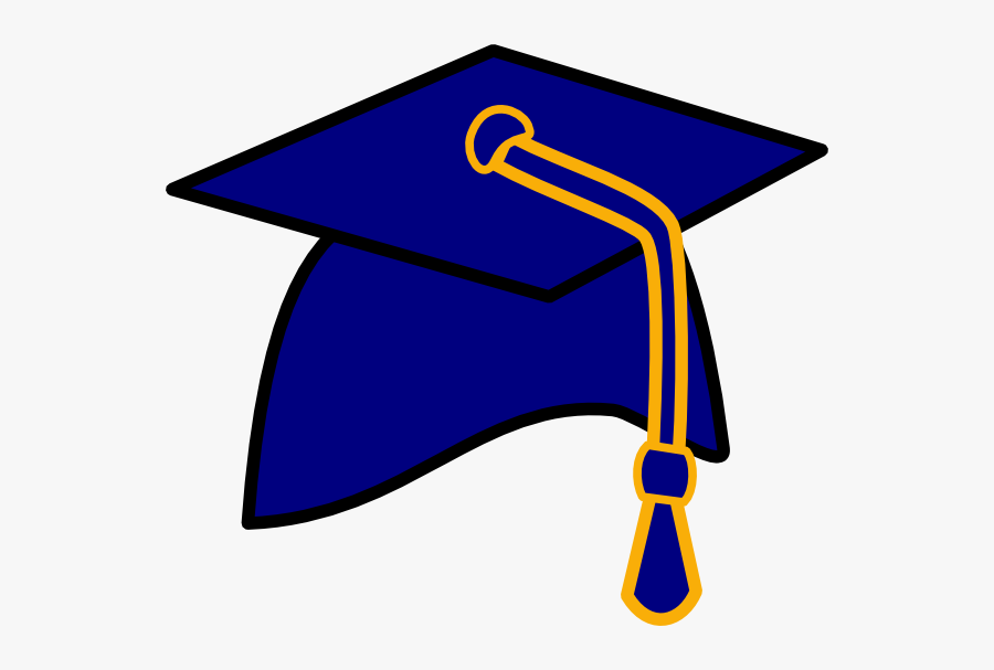 Graduation Hat Free Clip Art Of A Graduation Cap Clipart - Navy Blue Graduation Cap Clipart, Transparent Clipart