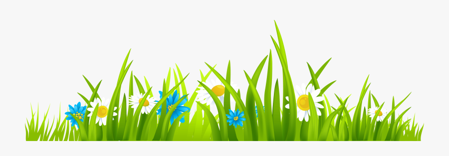 Grass Clipart Clipart Cliparts For You - Grass With Flower Vector, Transparent Clipart