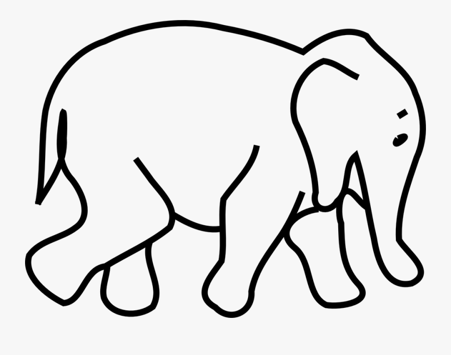 Mammal Clipart Big Elephant - Clip Art Of Elephant, Transparent Clipart