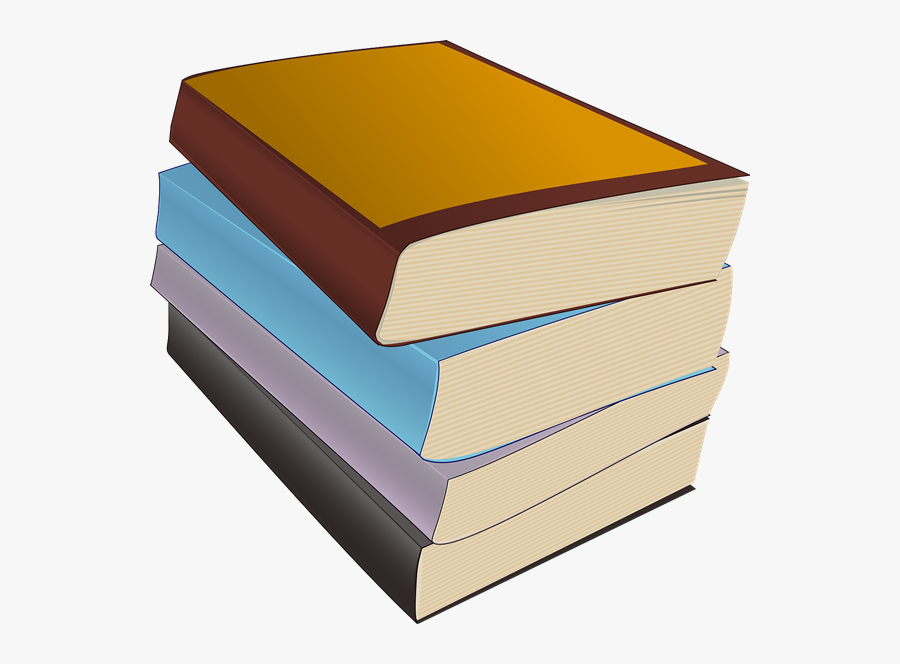 Transparent Background Stack Of Books Clip Art, Transparent Clipart