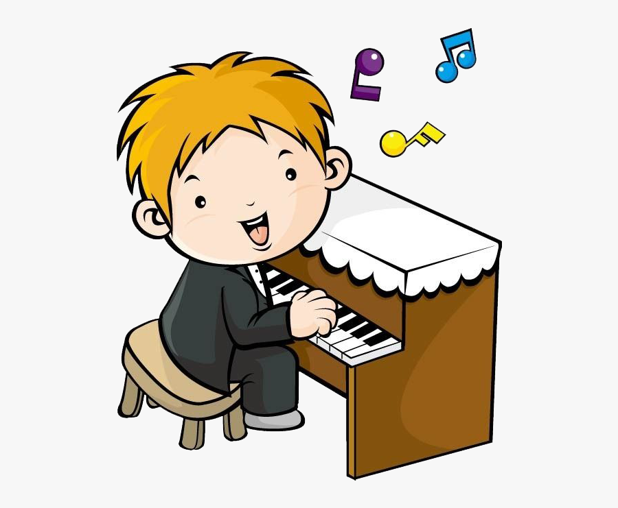 Playing The Piano Animation, Transparent Clipart