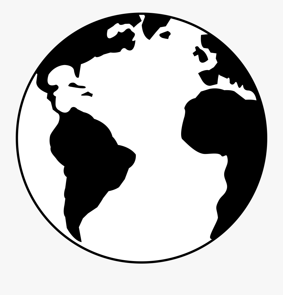 Earth - Science - Clipart - Black - And - White, Transparent Clipart
