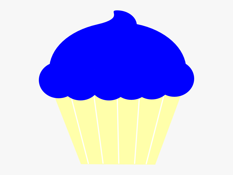 Cupcake Svg Clip Arts - Cupcake Clipart Blue And Yellow, Transparent Clipart