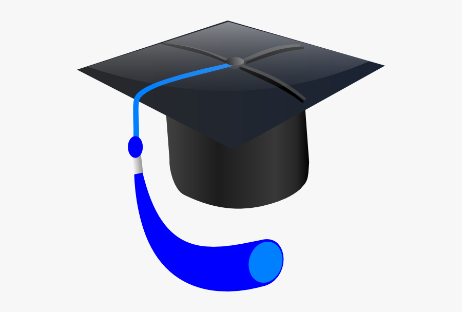 Blue Graduation Cap Clip Art At Clipart Library - Graduation Cap With Blue Tassel, Transparent Clipart