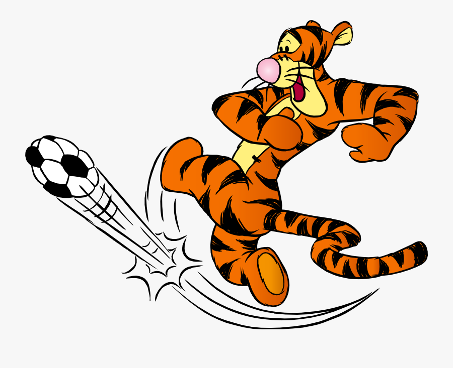 Tigger Footballer Png Clip Art, Transparent Clipart