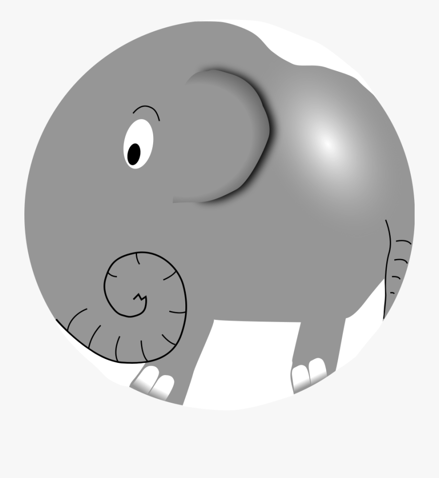 Elephant Clipart Baby Shower - Elephant Cartoon, Transparent Clipart