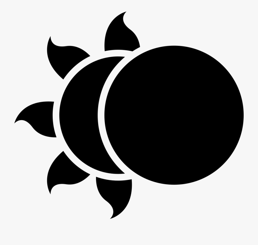 Sun And Moon Silhouette At Getdrawings - Sun And Moon Clipart Black And White, Transparent Clipart