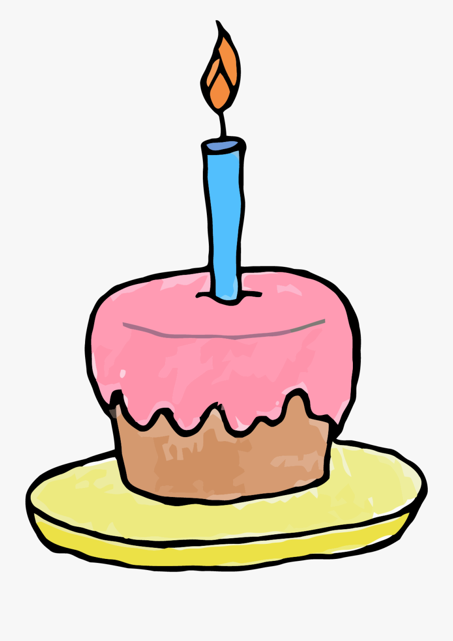 Candle Little Cupcake Clipart Png - Cupcake Clip Art, Transparent Clipart