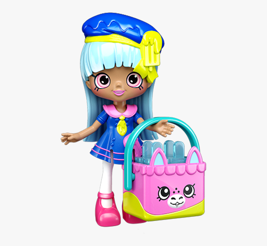 Skip To Content - Shopkins Shoppies Popsi Blue, Transparent Clipart