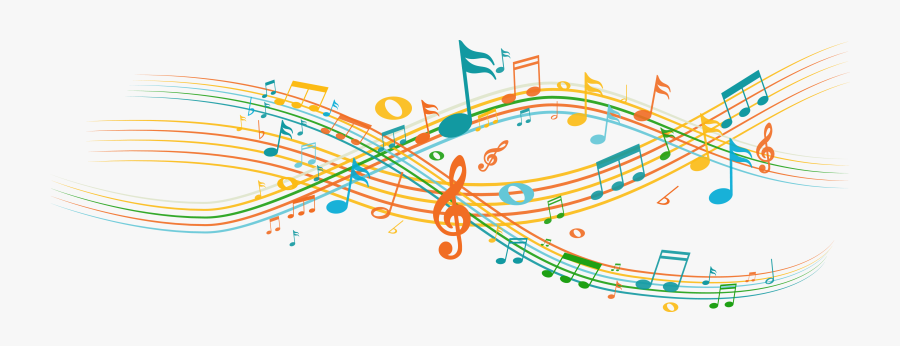Musical Clipart Wave - Music Notes Wave Png, Transparent Clipart