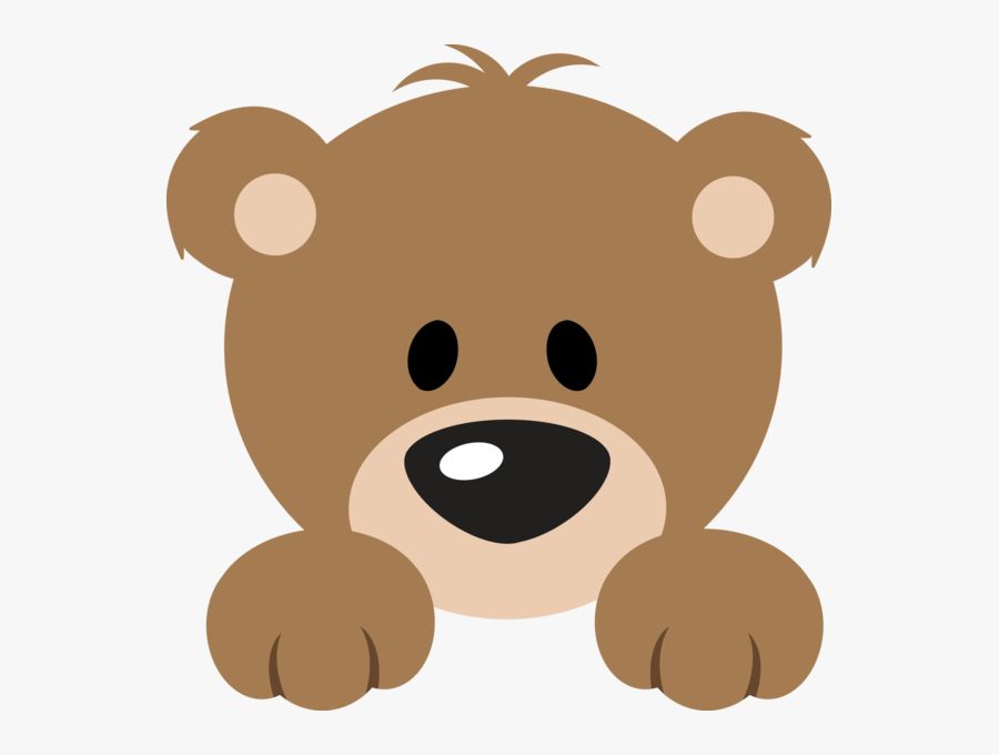 Cartoon Teddy Bear Face, Transparent Clipart