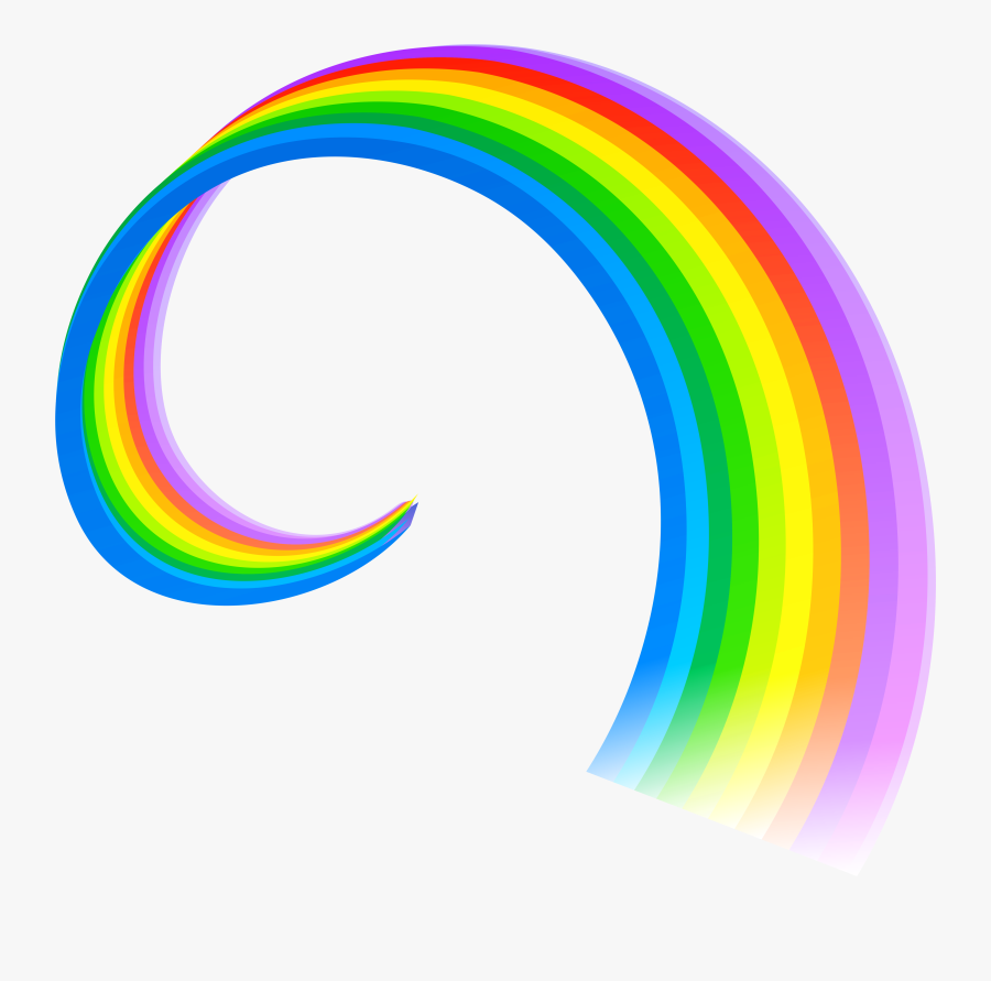 Accent Line Rainbow Clipart - Clip Art Rainbow Lines, Transparent Clipart