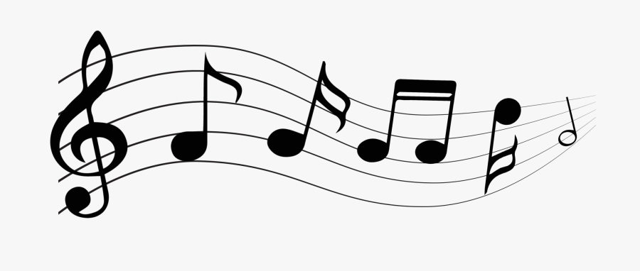 Music Clipart Thank - String Of Music Notes, Transparent Clipart