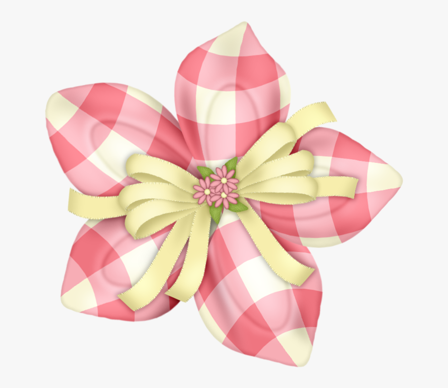 Flower Clipart, Fabric Flowers, Scissors, Vanilla, - Construction Paper, Transparent Clipart