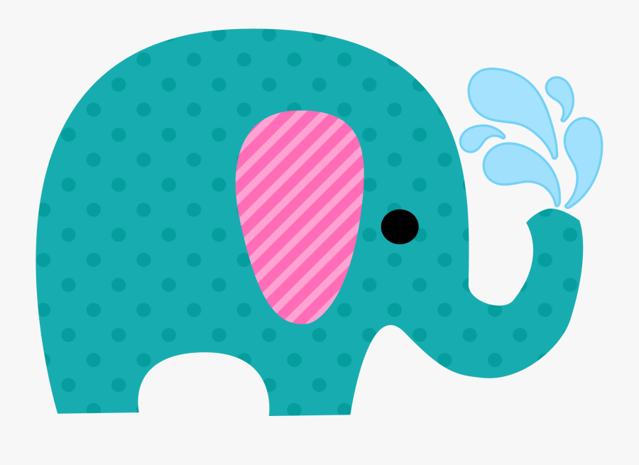 Baby Elephant Clipart Hali"a"s Baby Shower Baby - Elefantes Dibujos Bebes Png, Transparent Clipart
